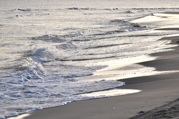 Calm sea waves on the Baltic Sea