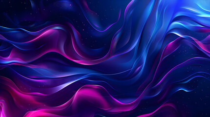 Obraz premium Abstract Blue Purple Waves