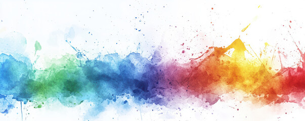 Fototapeta premium Colorful abstract background with splashes of paint in vibrant hues, creating dynamic and energetic visual effect. Perfect for artistic and creative projects