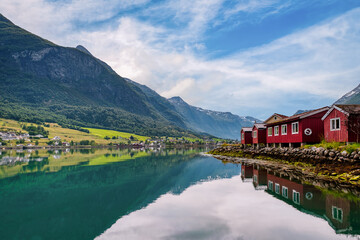 Olden is a town located in Stryn Municipality, Vestland county, Norway.