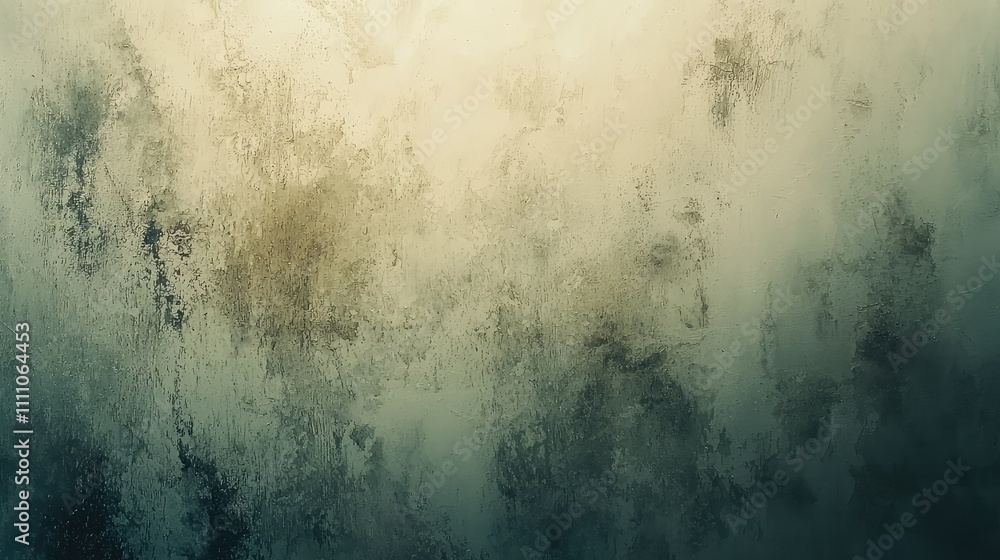 Poster abstract textured background with subtle tones of green and beige, featuring soft gradients and orga