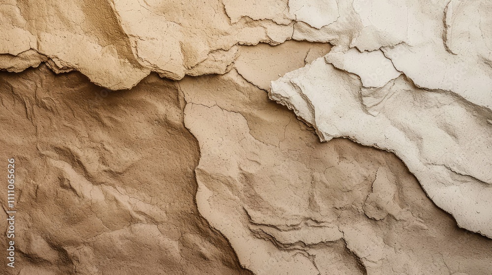 Poster textured layers of earthy tones with natural cracks and crevices in an abstract composition perfect 
