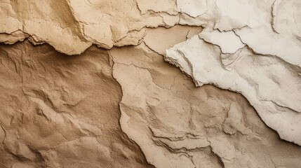 Naklejka premium Textured Layers of Earthy Tones with Natural Cracks and Crevices in an Abstract Composition Perfect for Backgrounds and Design Projects