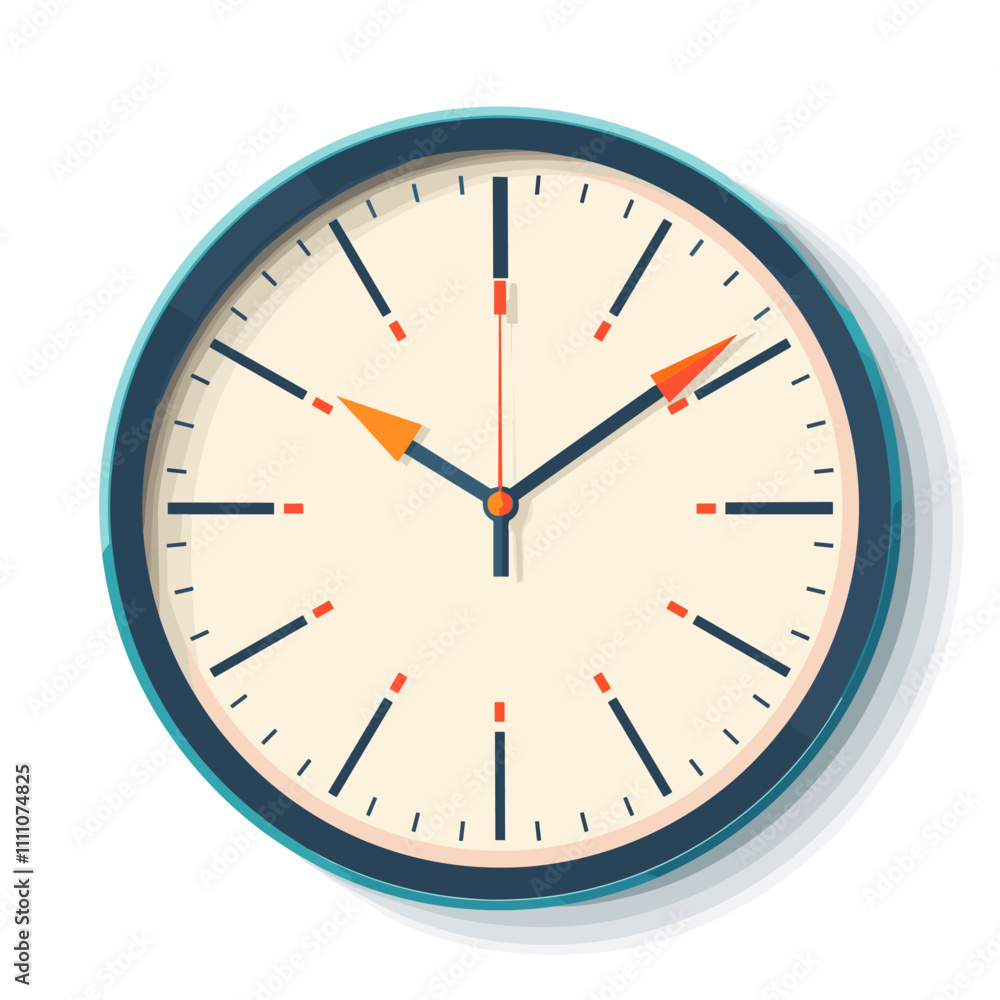 Poster alarm clock icon. flat illustration of alarm clock vector icon for web design