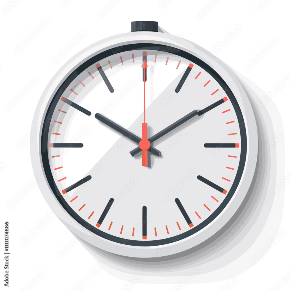 Poster alarm clock icon. flat illustration of alarm clock vector icon for web design