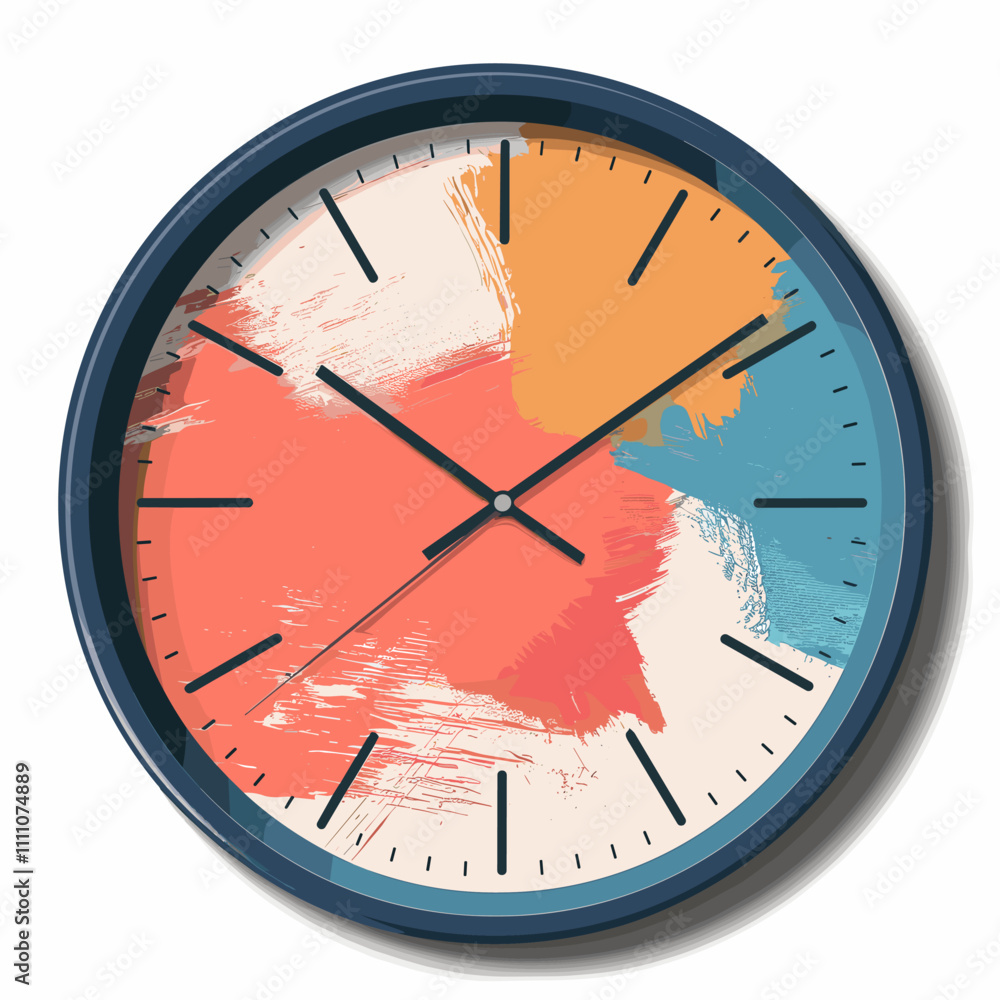 Poster alarm clock icon. flat illustration of alarm clock vector icon for web design