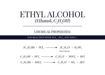 Chemical Property of Ethyl Alcohol