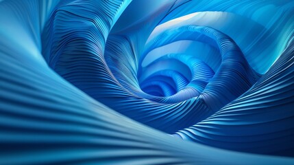 Futuristic abstract background in blue tones with glowing circles and tech inspired patterns