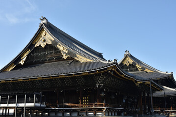 Obraz premium 東本願寺 阿弥陀堂と御影堂【重要文化財】