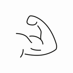 biceps muscule icon sign vector
