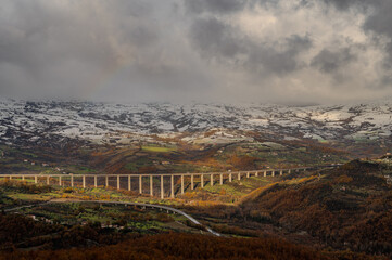 Agnone, Isernia, Molise. Winter landscape 2024