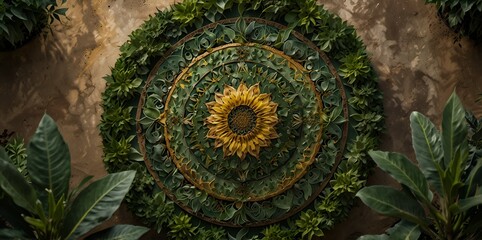 Nature's Harmony: Mandala of Earth and Life