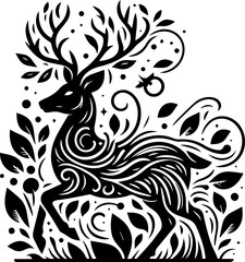 Wild Grace: Exploring the Form of Deer Silhouettes