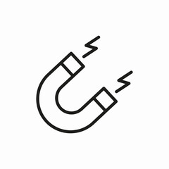 magnet magnetism icon sign vector