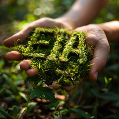 Environmental impact assessment - hand holding EIA