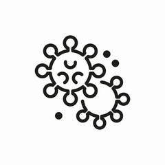 virus bacteria icon sign vector