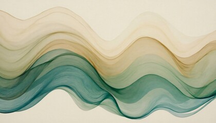 Fototapeta premium Elegant abstract waves in soft tones create a calming backdrop for digital devices and modern interiors
