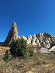 Bizarre and unexpected Turkish landscape (Cappadocia Province, Turkiye)