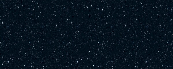 Fototapeta premium seamless pattern of Night Sky Dark blue white stars celestial magic winter holiday background 