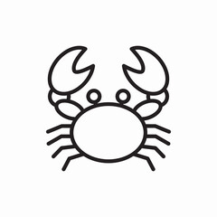 rock crab icon sign vector