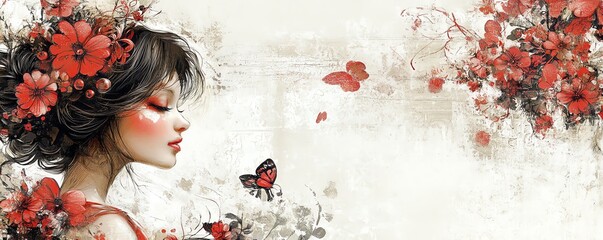 Nostalgic Valentine's Day Scrapbook Arrangement