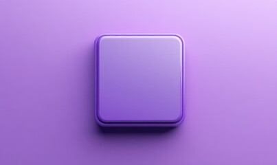 Purple square button on purple background.
