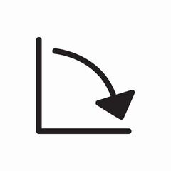 chart arrow graphic icon sign vector