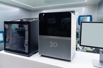 3D ptinters in the laboratory. 3D printing technology