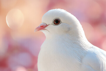 Obraz premium A Close Up View Of A White Dove