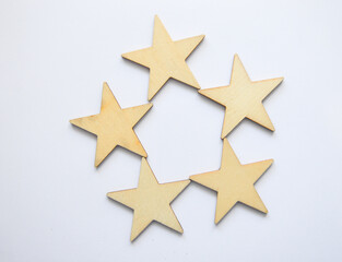 wooden stars holiday decorations Christmas winter-themed DIY craft kits own wooden ornaments eco-friendly decor alternatives to plastic decorations minimalist sustainable  