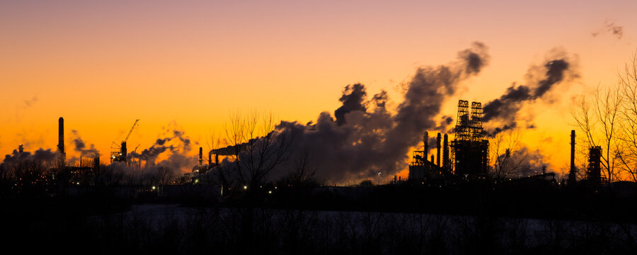 Wood River Oil Refinery Roxana, Illinois outside of St. Louis is owned by Phillips 66