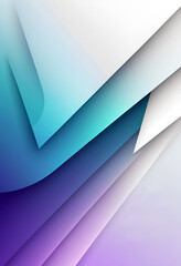 A sleek abstract design featuring layered teal and white gradient shapes, creating a modern and futuristic aesthetic. Ideal for digital art and creative backgrounds.