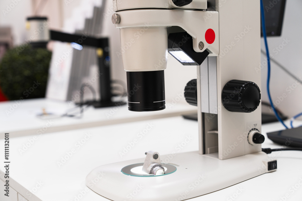 Fototapete optic machine for precise measurement of part size and quality evaluation. smart factory