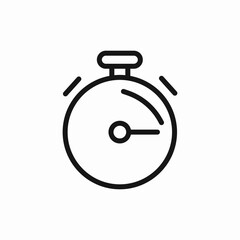 stopwatch time icon sign vector