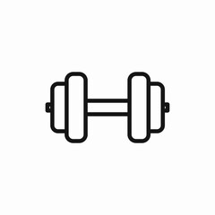 dumbbel weight gym icon sign vector