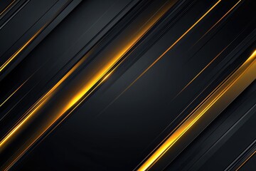 Fototapeta premium Moving light streak background with golden reflections