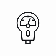 parking meter icon sign vector