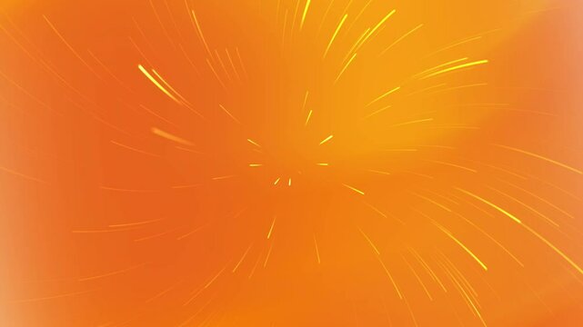gradient orange radial. Bright 4k lines radiate outward from an orange center. Abstract background design suitable for technology, energy, creativity, and innovation concepts.