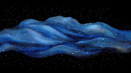 4K 3D abstract background with a tech theme, showing dots and lines connected on a dark base