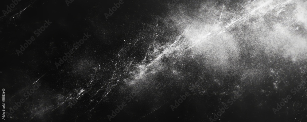 Poster a design of dust and scratches on a distressed photo editor layer. a black abstract background. a co