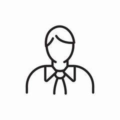 employee worker user icon sign vector