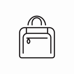 baggage handbag icon sign vector