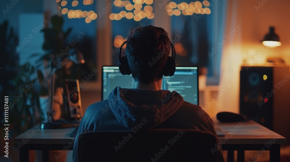 Aufkleber virtual learning setup with ai tutor interface for engaging remote education experience