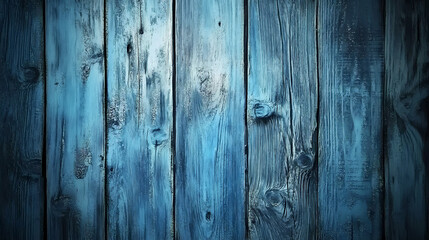 Obraz premium Weathered blue antique wooden background with a distressed and rustic look. Rustic. Illustration
