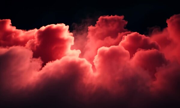 Crimson Sky: A Dramatic Cloudscape at Dusk