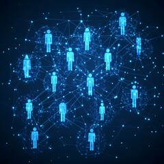 Global social network connection icon