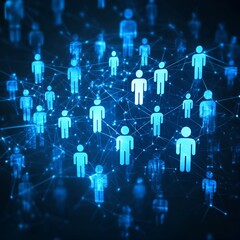 Global social network connection icon
