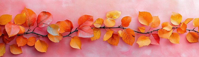 Fototapeta premium Autumn leaves displaying vibrant colors nature photography outdoor close-up seasonal beauty