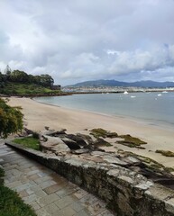 view of the galician bay 