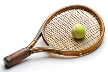 tennis racket and ball